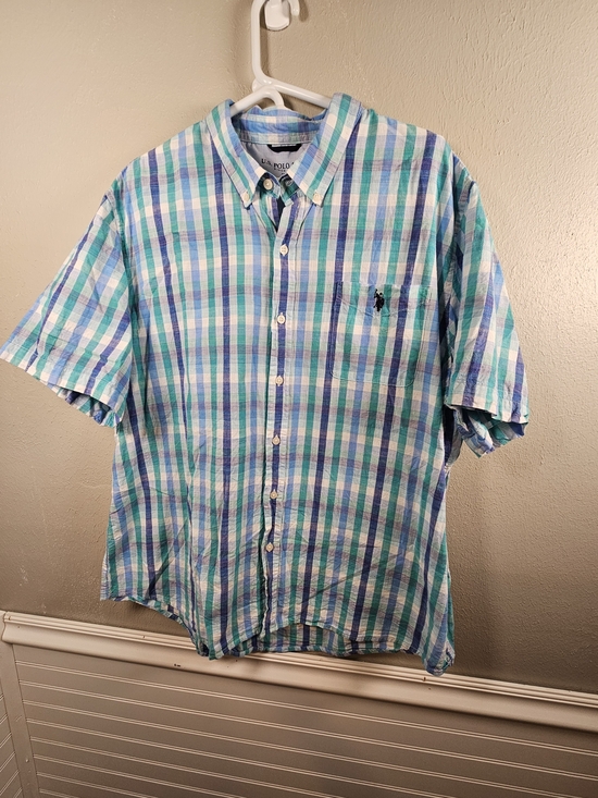 Polo Ralph Lauren Other - Polo by Ralph Lauren Blue & Green Plaid Short-Sleeve Button-Down Shirt